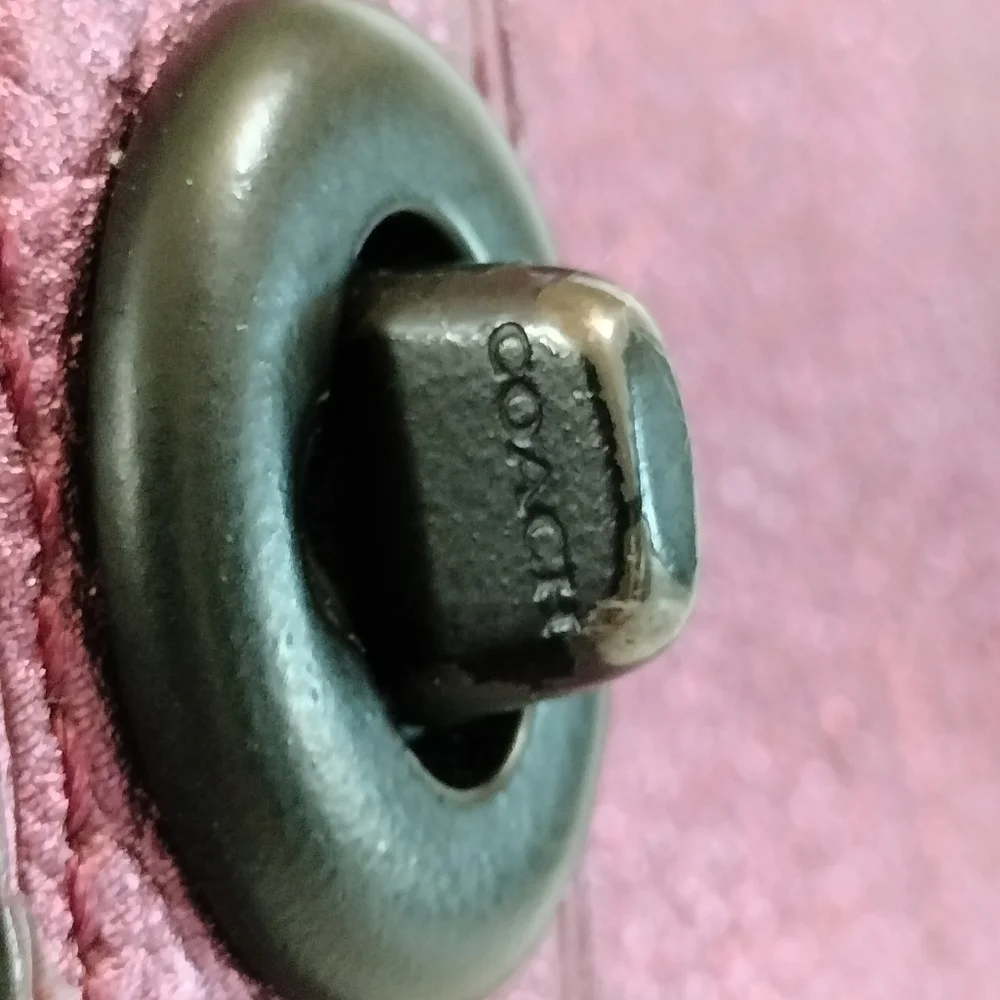 Coach Purple Leather Satchel - Picture 8 of 16